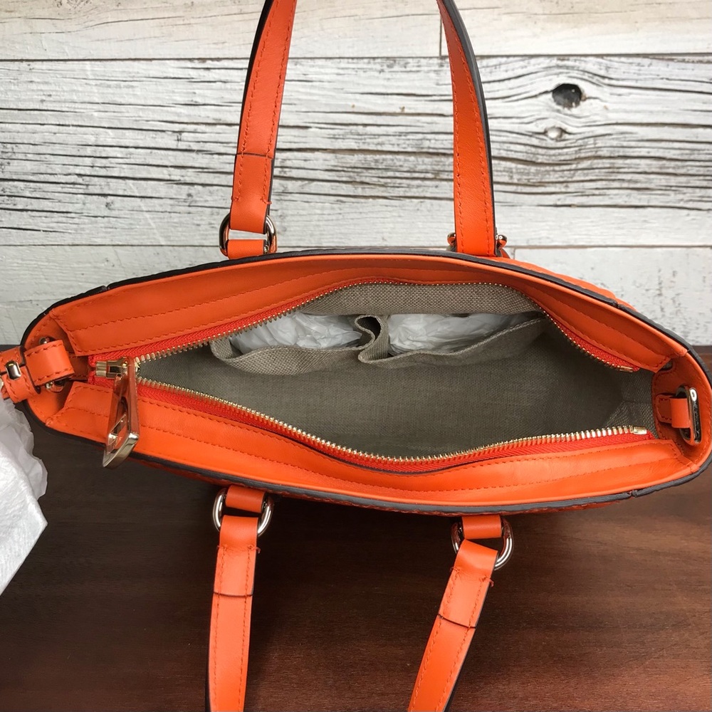 Gucci Orange Guccissima GG Logo Bree Crossbody Bag - Picture 5 of 15